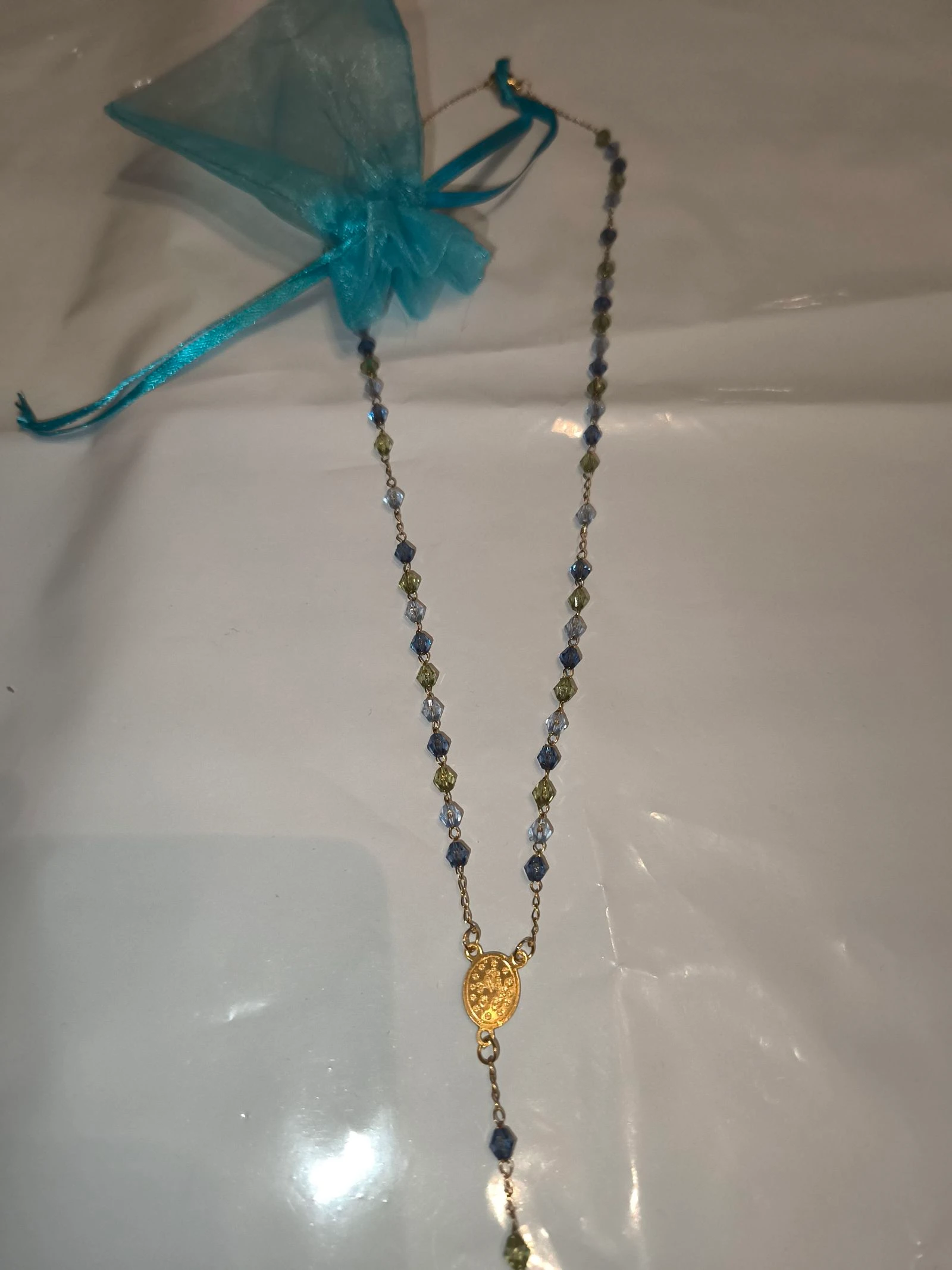 Colar Chapelete pérola cruz – photo 3